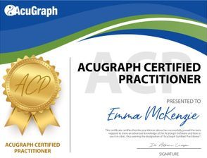 ACP AcuGraph Certifited Practitioner Certificate Template